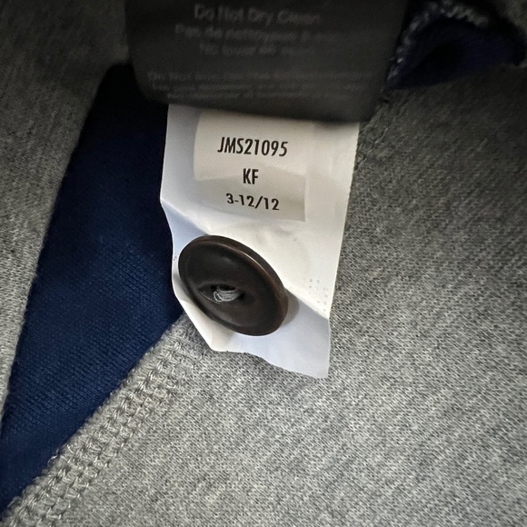 Merrell Gray Button Hoodie with Patch Elbows Sz L - Picture 13 of 15